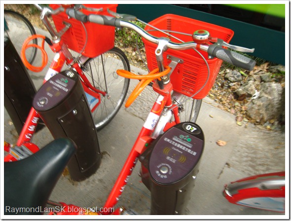 杭州公共自行车，锁止器