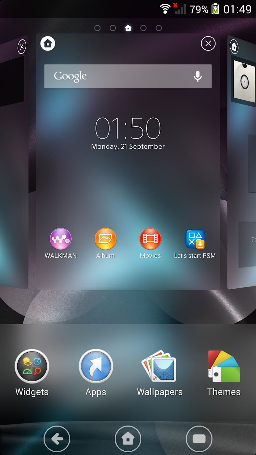 XPERIA™ Organix Theme Screen 3
