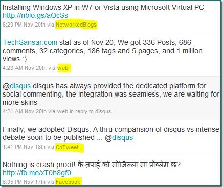 3rd party twitter app that you advertie for free when tweeting