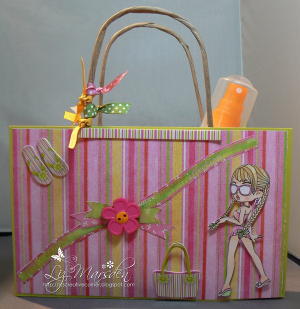 stitchy image, beach bag for creative craft DT