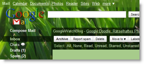 Google Mail Gras Theme