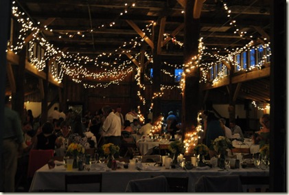 Wedding Barn at night