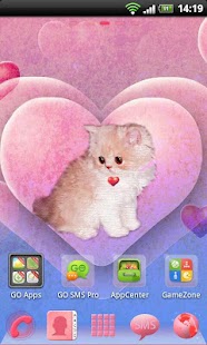 Free Kitty Theme for GO Launcher APK