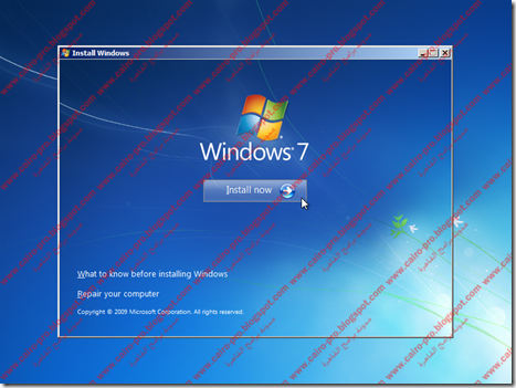 شرح تثبيت ويندوز7  How To Install Windows 7 Easily