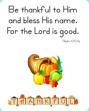 Thanksgiving Psalm 100