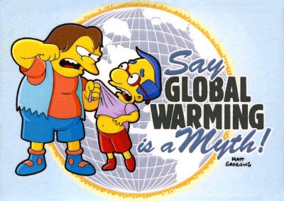 Nelson: Say global warming is a myth! Matt Groening