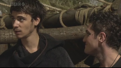 Robin Hood: Lardner's Ring (Harry Lloyd as Will Scarlett and Mathew Horne as The Fool)
