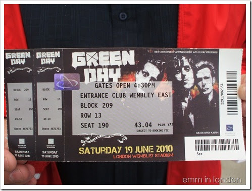 Concert Review: Green Day – Wembley Stadium, London, June 19, 2010 | Emm in  London
