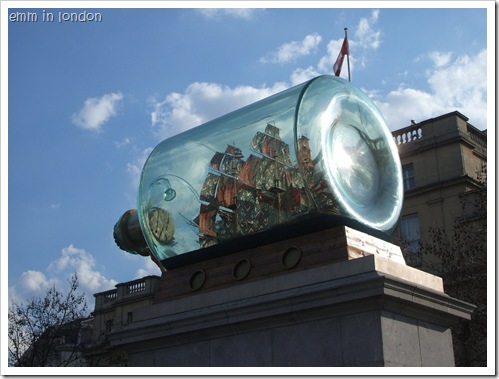 Yinka Shonibare’s Nelson’s Ship in a Bottle