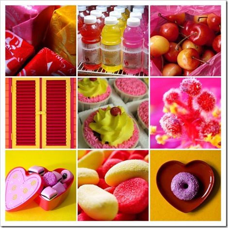 Pink Yellow Red