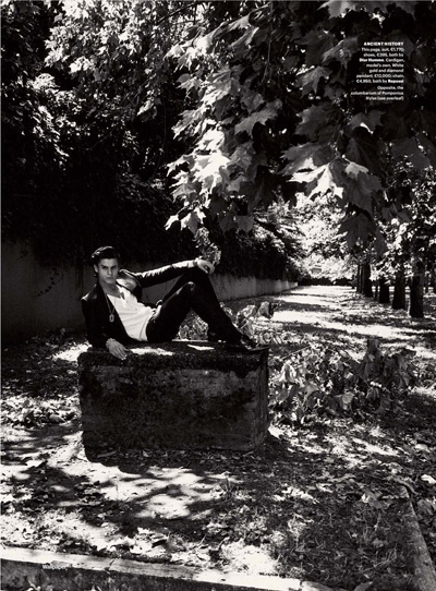 Baptiste Giabiconi by Karl Lagerfeld | Wallpaper magazine | Maison Chaplin