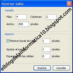 Insertar tabla con Windows Live Writer