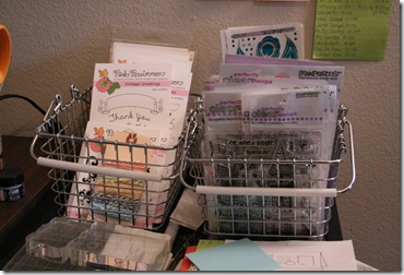Stamp Storage Shower Baskets