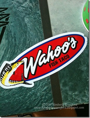 Wahoo Fish Taco signage