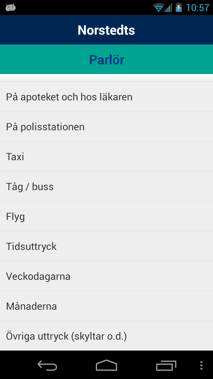 Norstedts ryska fickordbok Screen 3