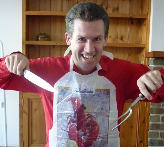 David holding a knife and fork David holding a knife and fork