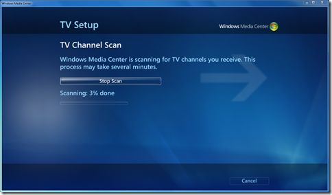 Scanning begins Scanning begins