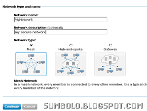 hamachi Network type selection