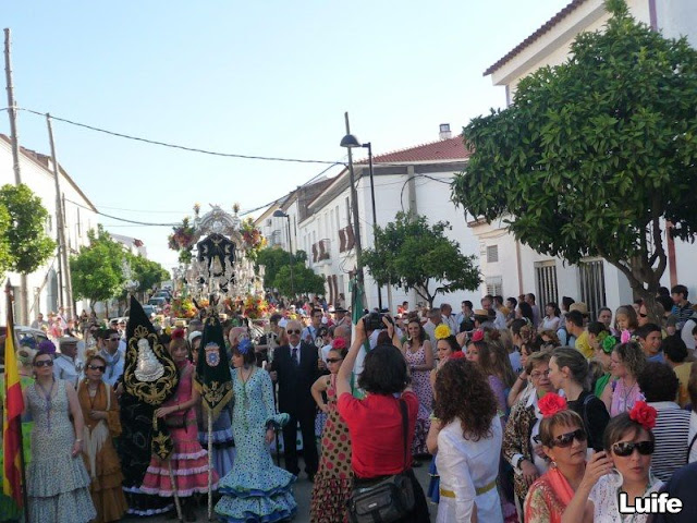 Primer d&iacute;a de Romer&iacute;a al Roc&iacute;o. Valverde del Camino