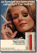BLACK EYEd LADY - US Tareyton smokers would rather fight than switch!