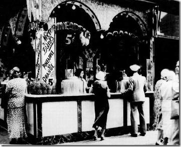 Bebidas tropicales, cinco céntimos. 1932