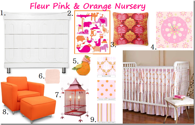 Pink-orange-birdcage-baby-girl-nursery-design-inspiration