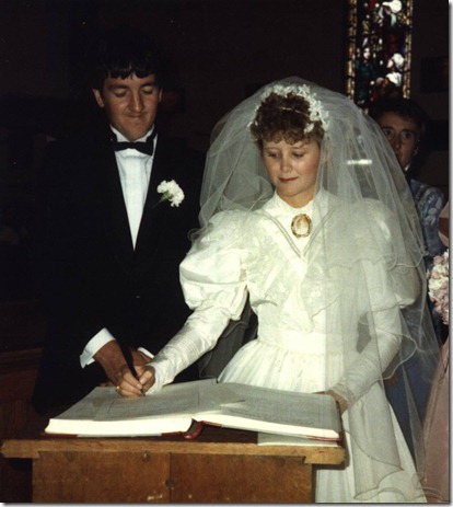Our Wedding  5 April 1986