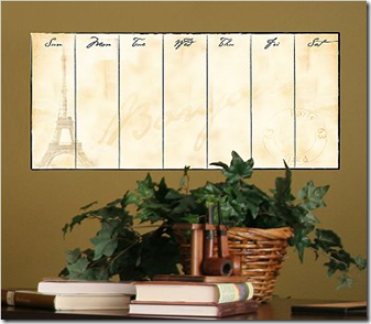 Eiffel Tower Dry-Erase Calendar Wall Sticker_1276089489339