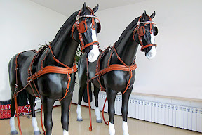 Leather horse harness style 9 carriage driving