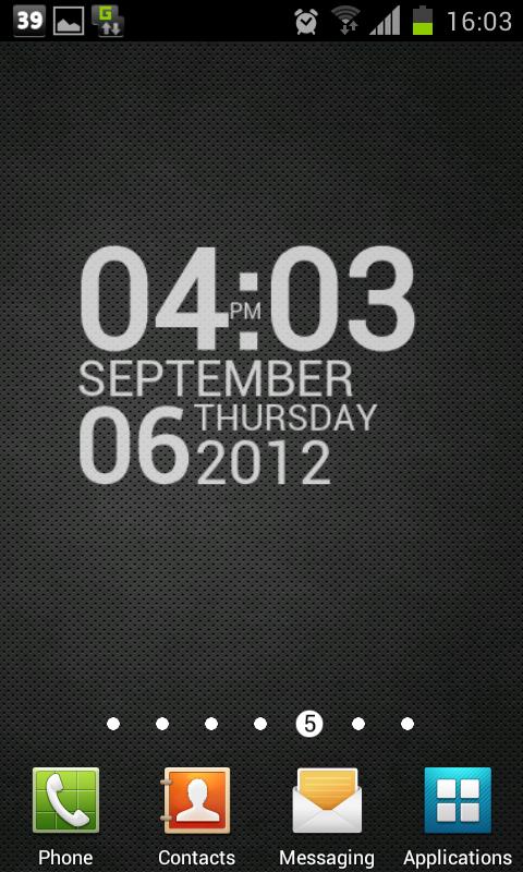 Android application TypoClock screenshort