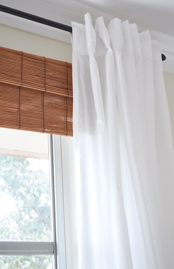 Bamboo Faux Window Valance | The Painted Hive