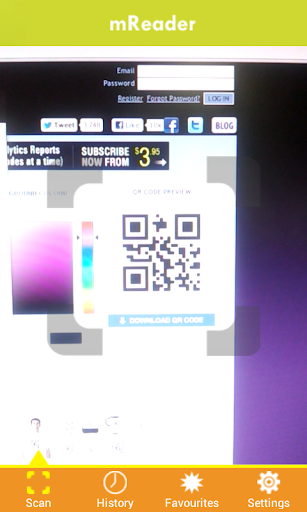 mReader - QR Code Scanner