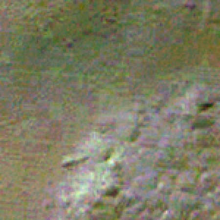 Cráter Hale - Ampliación de la imagen plana