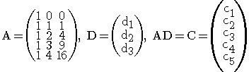Ejemplo del esquema de codificación Reed-Solomon con n=3, m=2