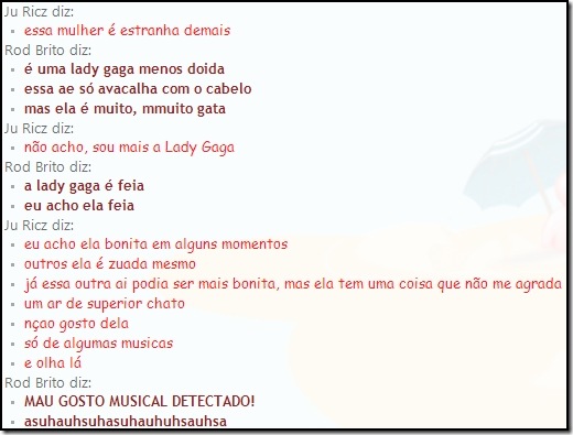 MAu gosto
