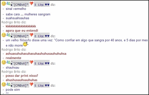 Mulheres sangram