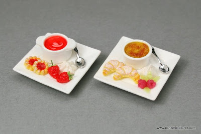 Paris Miniatures French Restaurant Desserts - Miniature Food - Emmaflam and Miniman