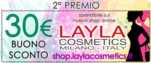 Giveaway-Layla-Cosmetics-buono-sconto-shop-online-30-euro