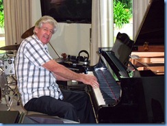 Our host, Ian Jackson, playing his lovely Yamaha grand piano