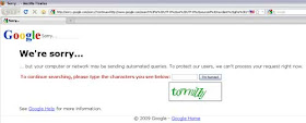 Google Sorry Page