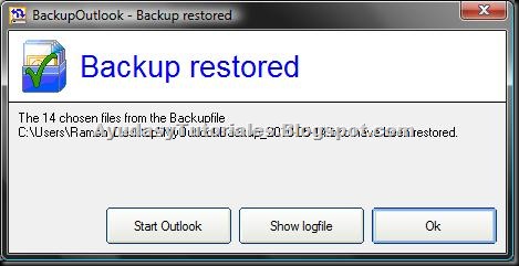 BackupOutlook - Restore Backup Entry 5 - AyudasyTutoriales