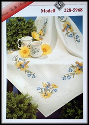 Tablecloth with flowers and fairys-740711