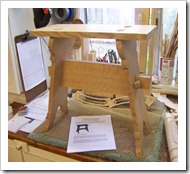 Medieval oak stool-72