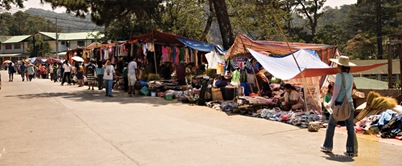 A Market in the Middel of the Street at Sagada