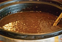 Champorado (Brown Rice Porridge) at Grills & Sizzles