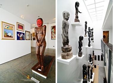 Sculptures Inside BenCab Museum