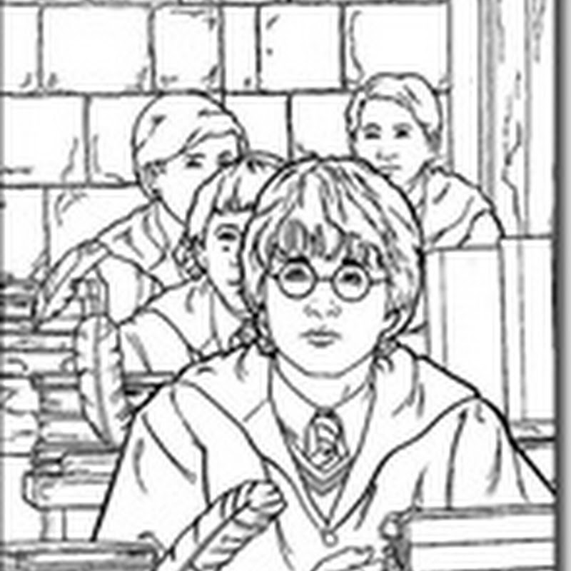 Dibujos para colorear de Harry Potter y sus amigos