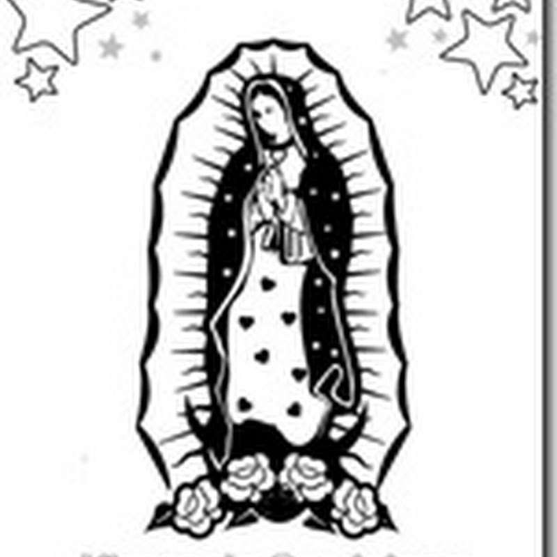Dibujos para colorear de la Virgencita de Guadalupe