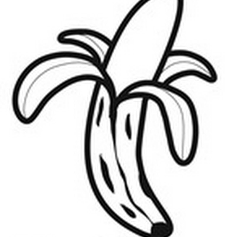 Canarias, dibujos para colorear Plátano