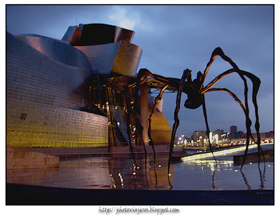 Atardecer sobre el Guggenheim de Bilbao